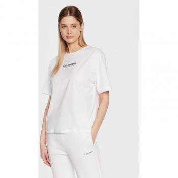 Tee-shirt court Calvin Klein, couleur blanche, logo coordonné, S