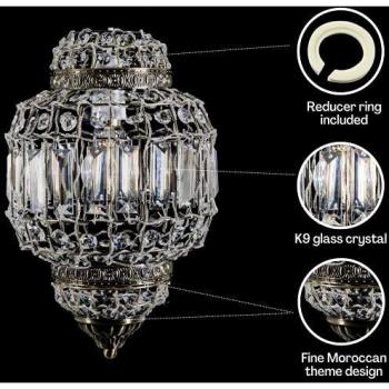 Chandelier Crystal Cascade Ceiling Lamp