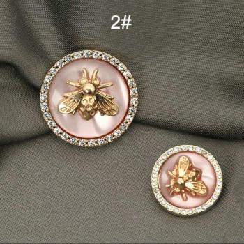Boutons décoratifs à strass, 5 pièces