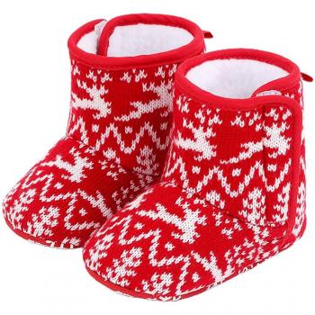 Non-slip Christmas Baby Booties