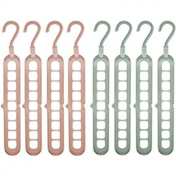Magic Wardrobe Hangers, 8 Pack Folding Anti-Skid Hangers