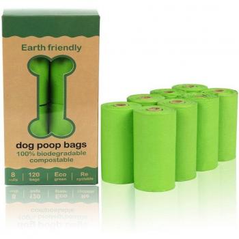 Green Dog Poop Bags