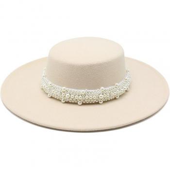 Triby Wool Felt Cap – Wide Brim Wedding Fedora