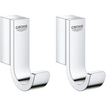 Ensemble de Patères Murales Grohe Chrome Invisible