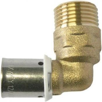 Coudé mâle à sertir 15/21 mm, per Ø16 – Somatherm