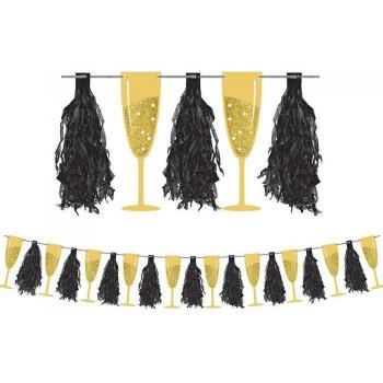 Banner Glitterato Flute di Champagne