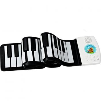 Piano Portátil Flexible de 49 Teclas, Instrumento Musical para Educación Infantil