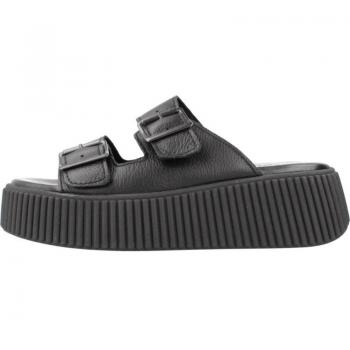Tamaris Women's Black Platform Slide Sandals