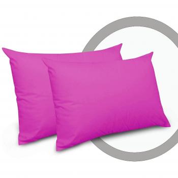 Kit de Fundas de Almohada Liso y Lujo en Algodón Polivinílico