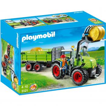 Taille XXL Tracteur Playmobil 5121 + Remorque