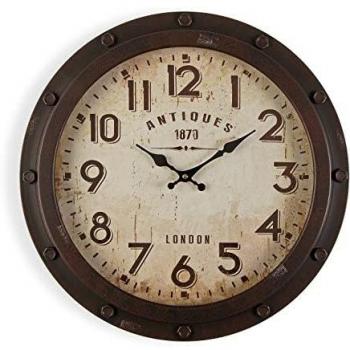Orologio da parete marrone 47 x 6 x 47 cm Versa Mdina