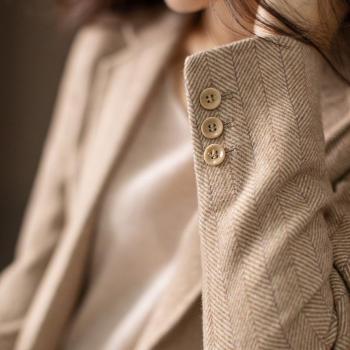 Female Commuter Herringbone Jacket