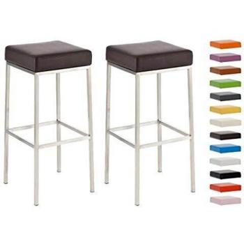 Barstool Montreal Duo – Altura 85 cm, Estilo Acero & Marrón