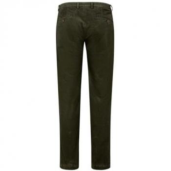 Elastische Baumwoll-Cordhose Oliv