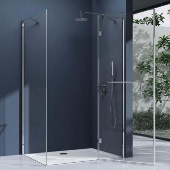 Cabine de Douche Ravenna04K-Plus 100x140cm Montage Réversible
