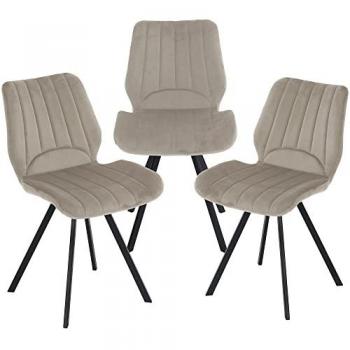 Samt-Optik Essstuhl Chloe, Polsterstuhl, 1er Set, 2er Set, 3er Set oder 4er Set