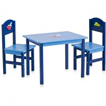 Set di Mobili Zeller 13472 – Tavolo e due sedie, MDF