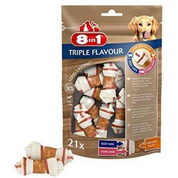 Os à mâcher 8in1 Triple Flavour enveloppés dans un filet de poulet, XL