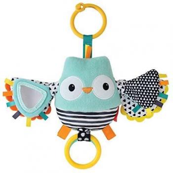 Hochet musical et sensoriël en forme de hibou, par Infantino