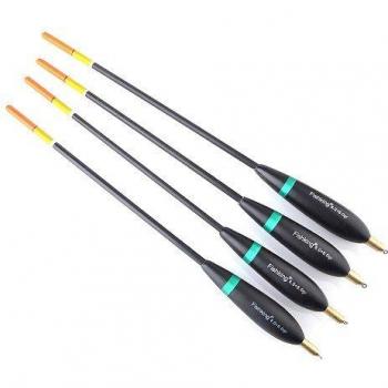 Fish King 4pcs Barguzinsky Fir Bobber Fishing Float (24-26cm, 8g/9g/10g)