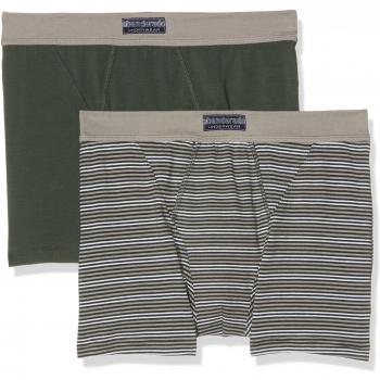 Pack de 2 Bóxers Abanderado ASA5398, Hombre, Verde (Rayas Verdes), L/52