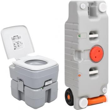 Conjunto de Sanitário e Tanque de Água para Camping vidaXL