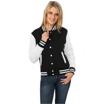 Urban Classics 2-Tone College Collegejacke schwarz weiß