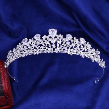 Rhinestone Tiara and Necklace Set for Brides