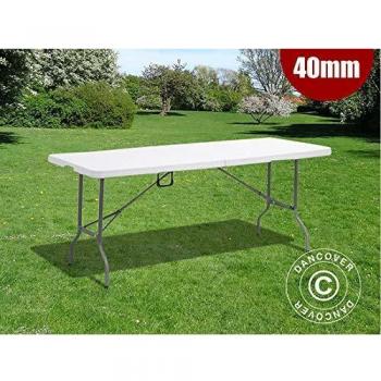 Orizzonte Tavolo Pieghevole 180x74x74 cm – Grigio Chiaro