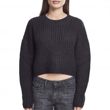 Women’s Black Urban Classic Oversized Knit Top