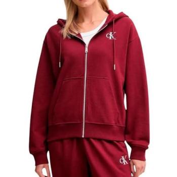 CK Red French Terry Zip-Through Top – Women’s S