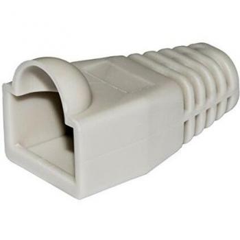 Copriconnettori per plug RJ45 6mm grigi confezione da 100