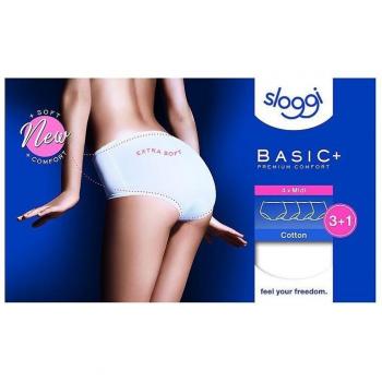 4 Pack White Basic Midi Briefs Ladies