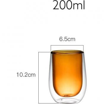 Heat Resistant Double Wall Glass Cup