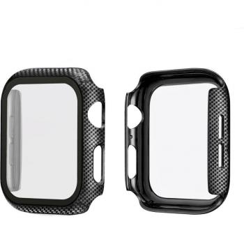 Cubierta Anticorrosión de Fibra de Carbono para Apple Watch SE 6 5 44 40mm