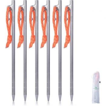 Titanium Alloy Tent Stakes for Hard Ground 20-40 cm