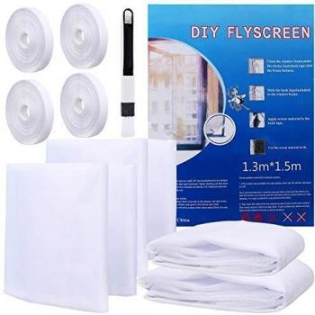 Fly Screen Protector Pack – 1.3m x 1.5m, 4 Rolls, White
