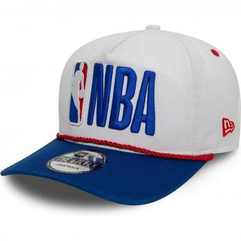 Gorra deportiva New Era Golfer NBA logo azul y blanco