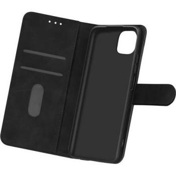 Protezione nera per Oppo Find A74 con porta carte e supporto