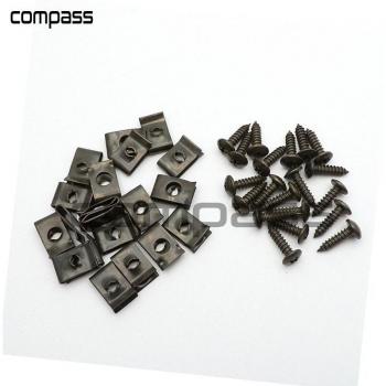 Kit de 30 tornillos de rosca metálicos con cubiertas plásticas