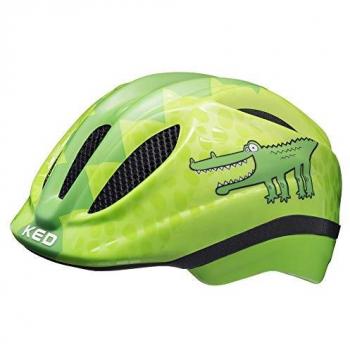 KED Helmsystem MEGGY II TREND – Green Croco Glossy Kids‑Helmet