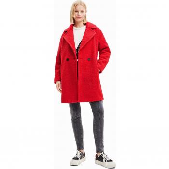 Abrigo Desigual cruzado rojo
