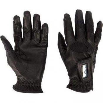Dublin Unisex Leather Showjumping Gloves XL Black
