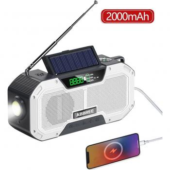 ABBREE Waterdichte Emergency Radio met Automatische Afstemming