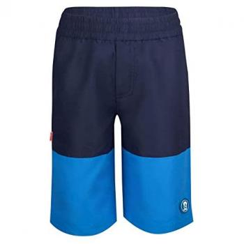 KROKSAND Kinderbadehose in Navy/Glow Blue