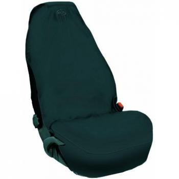 Airbag‑Sitzschoner mit Kopfstützen‑Vlies, schwarz, 2‑teilig
