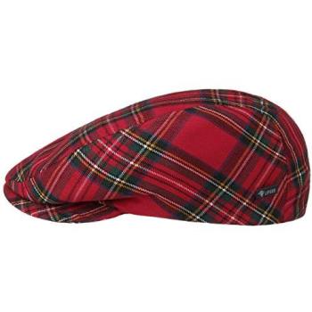 Lipodo Tartan Check Flat Cap – Red, Female, 55 cm Size