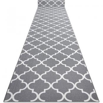 Passatoia Gommata Grigio Trellis 90x290 cm