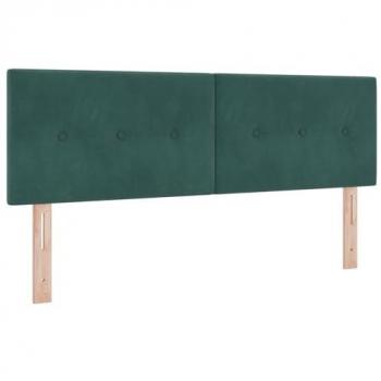 Velvet Dark Green Button Tufted Wall-Mounted Headboard 144cm