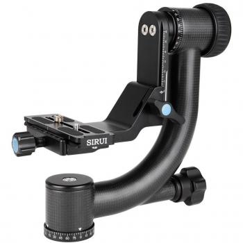 Sirui PH-20 Gimbal Kopf (Carbon, Höhe: 230mm, Gewicht: 1.3kg, Belastbarkeit: 20kg) mit Tasche und Gurt